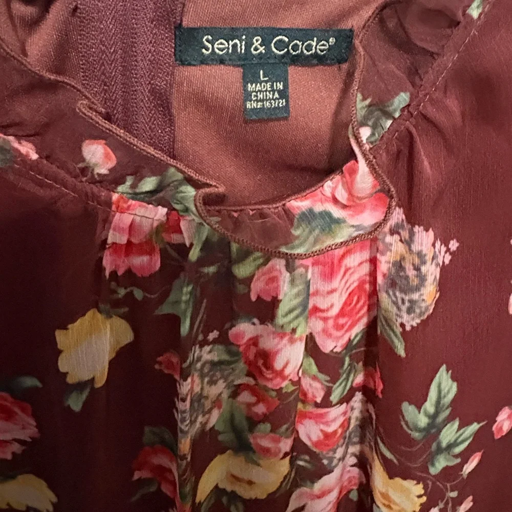 Seni & Cade NWOT Floral Ruffled Dress - Picture 6 of 6